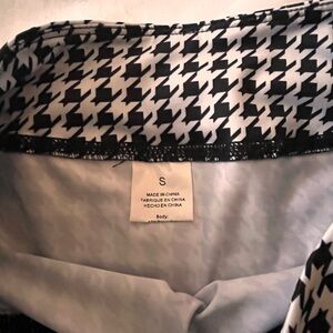 Black and White Houndstooth Dress